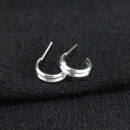 Brinco argola dupla base lisa