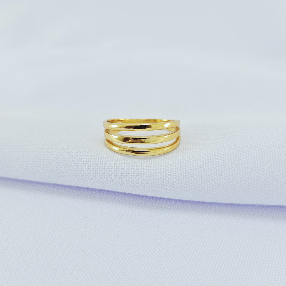 Anel três fios liso - Imagem 2