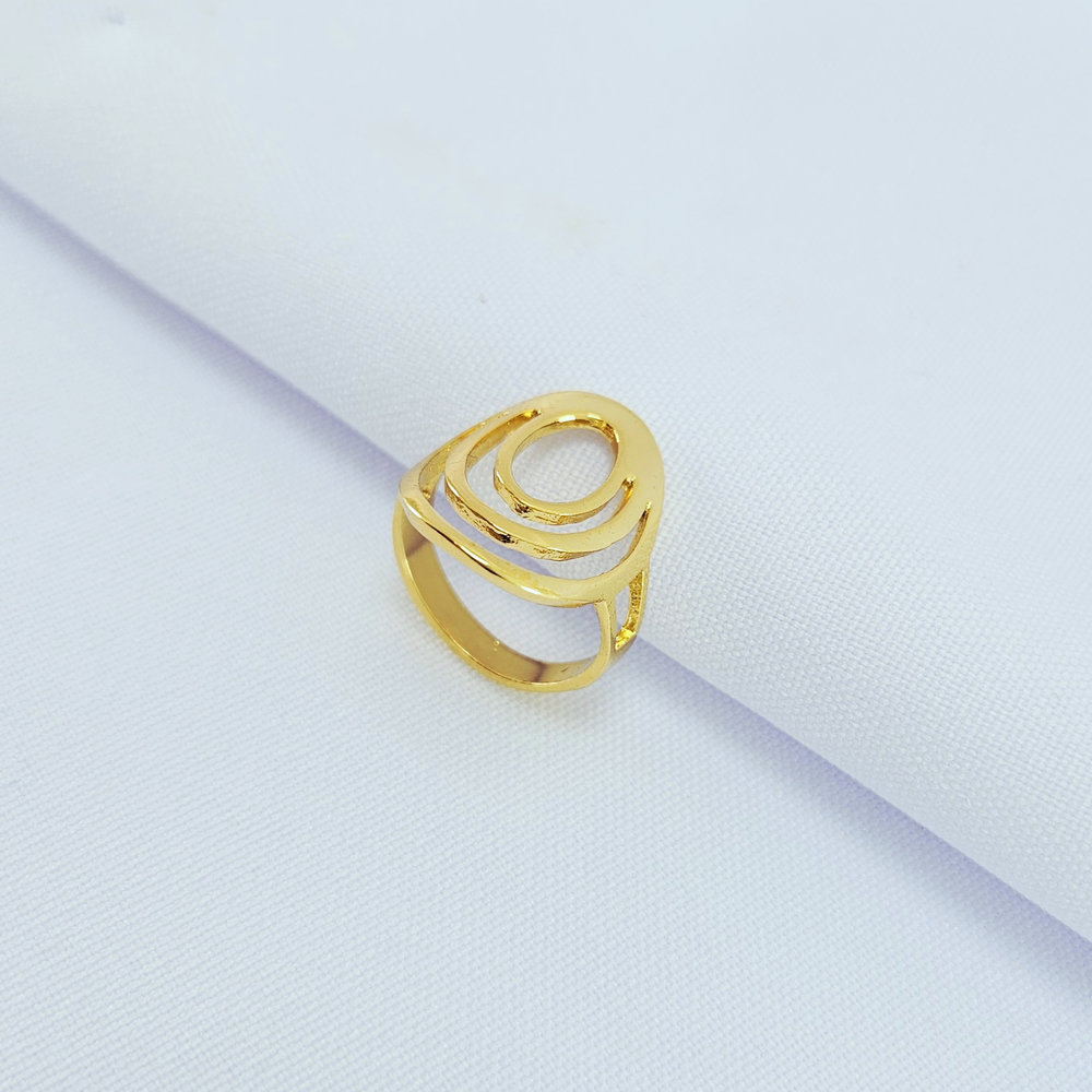 Anel base oval vazado