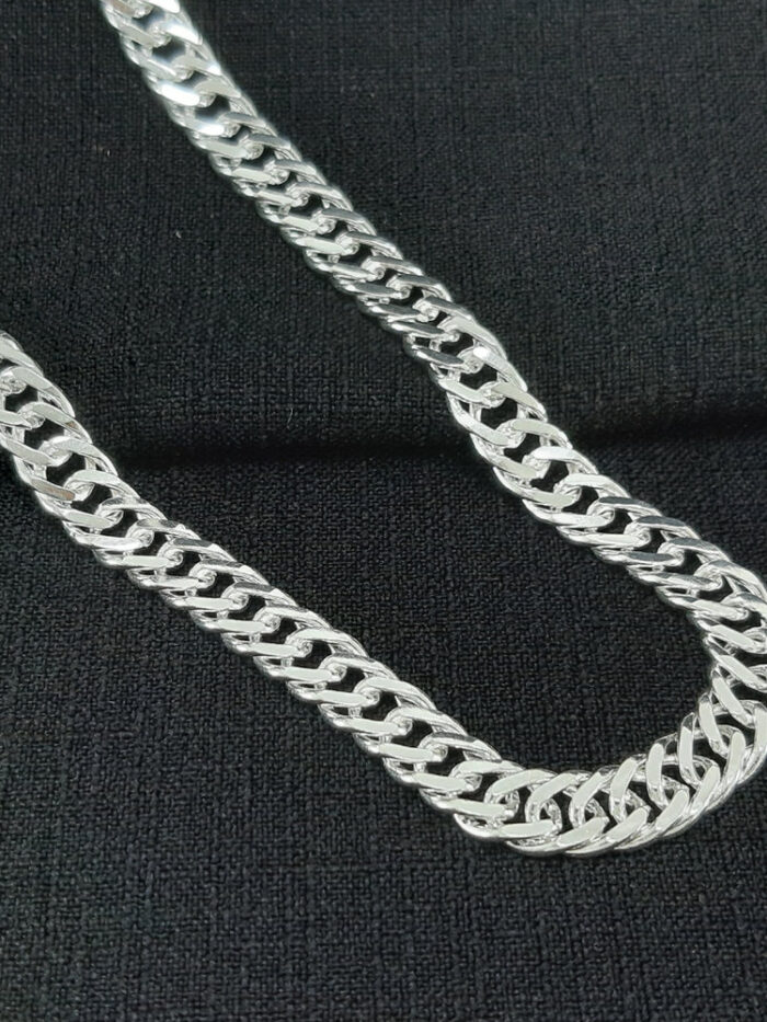 Corrente masculina elos duplo grumet