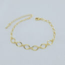 Pulseira elos ovais detalhado