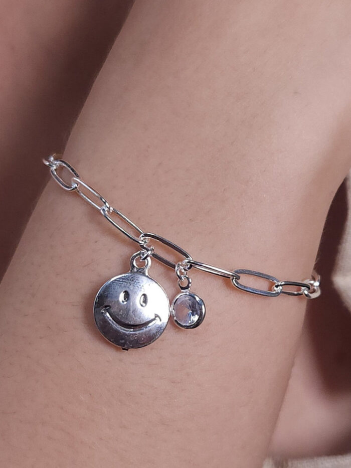 Pulseira ponto de luz com smile pêndulo