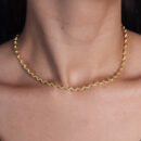 Gargantilha choker fio ondulado