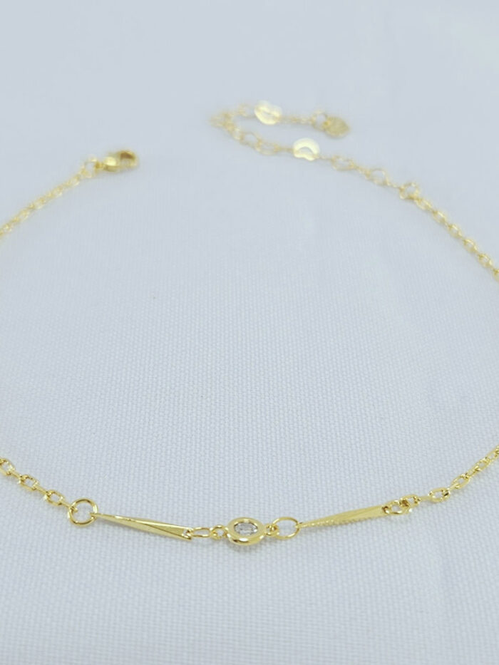 Tornozeleira caninho com ponto de luz