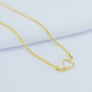 Gargantilha choker com pedra coração