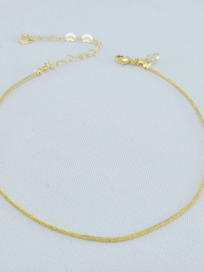 Tornozeleira malha laminda com corção cristal