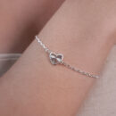 Pulseira coração detalhado