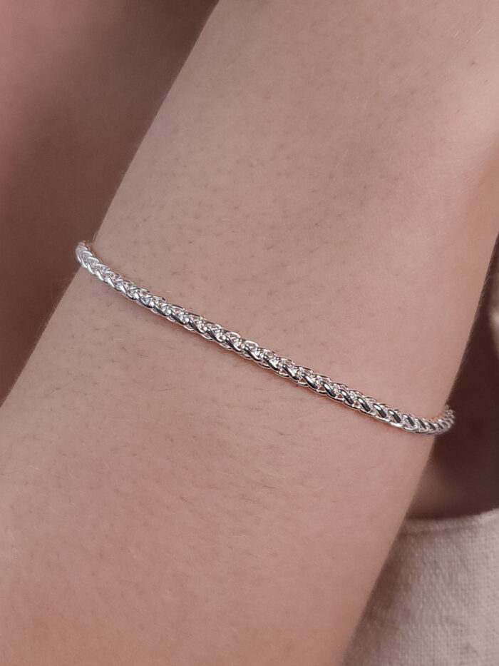 Pulseira elo trançado