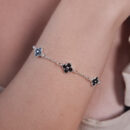 Pulseira trevo preto