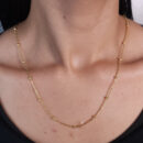 Gargantilha loguinho detalhe bola dourada