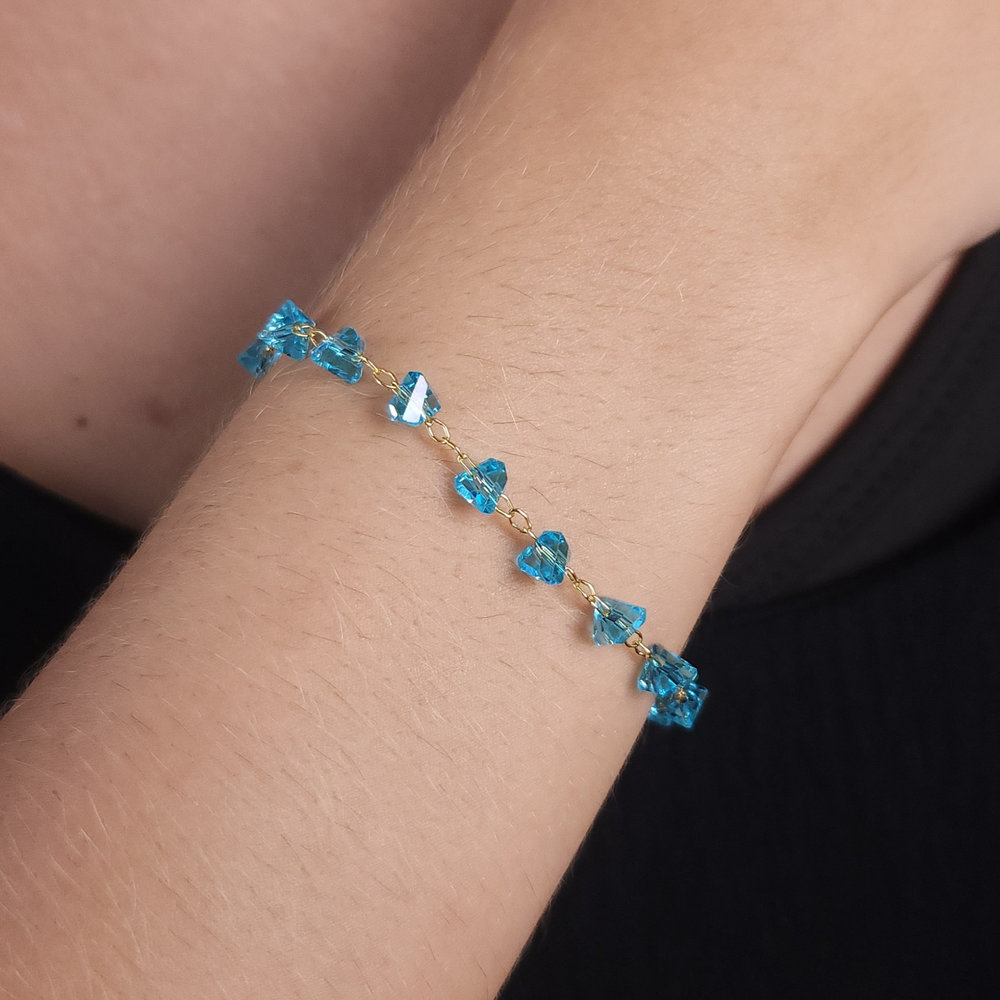 Pulseira pedra turquesa