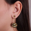 Brinco caninho pêndulo círculo detalhado