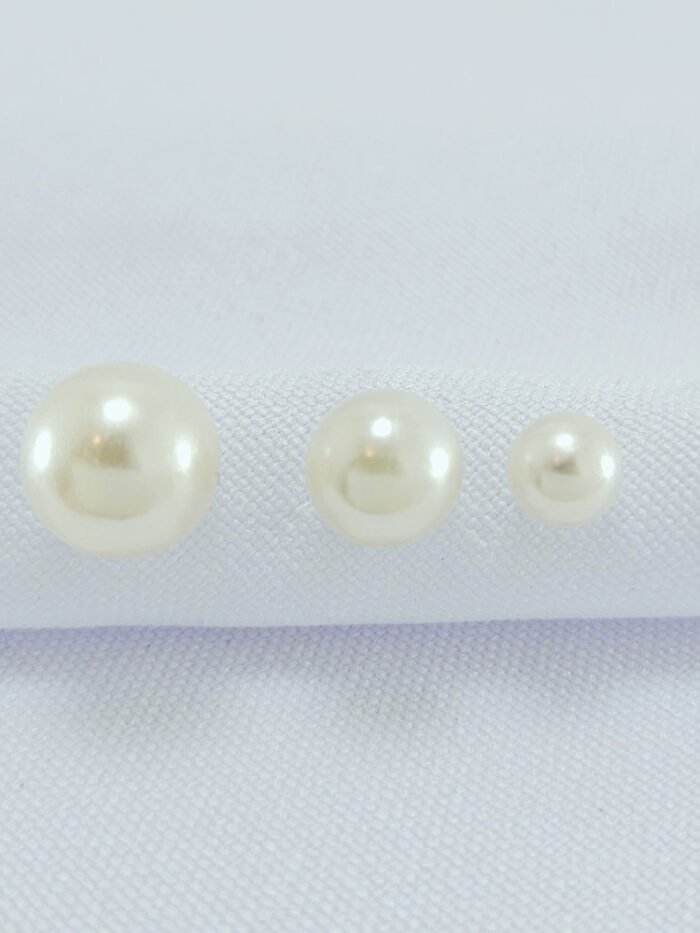 Trio de brincos pérola