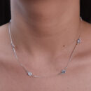 Gargantilha choker ponto de luz redondo