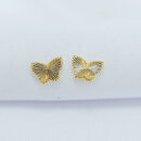 Brinco borboleta detalhada