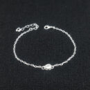 Pulseira com gota cristal central