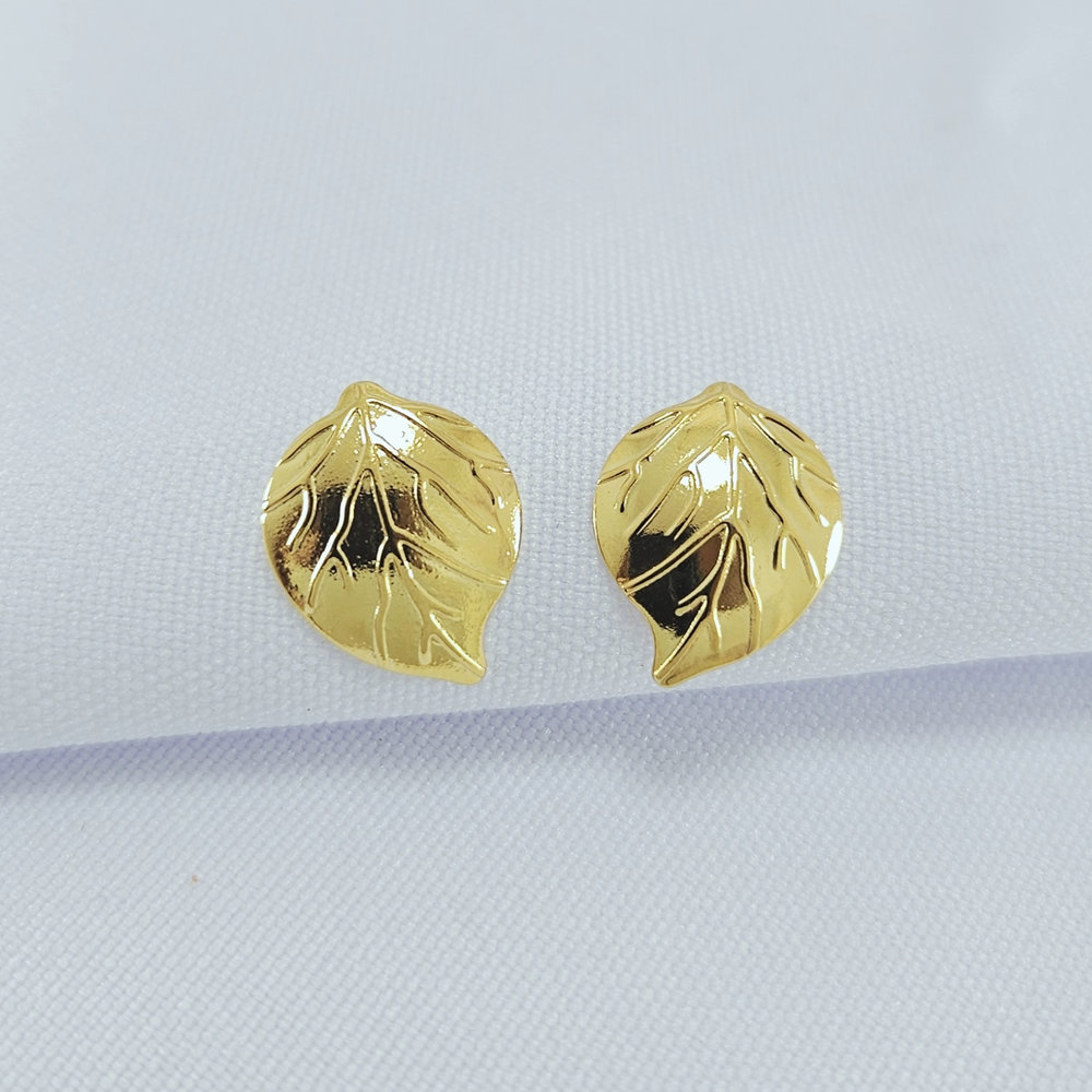 Brinco folha detalhada