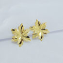 Brinco flor chapeada