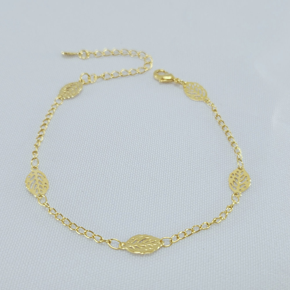 Pulseira detalhe folha