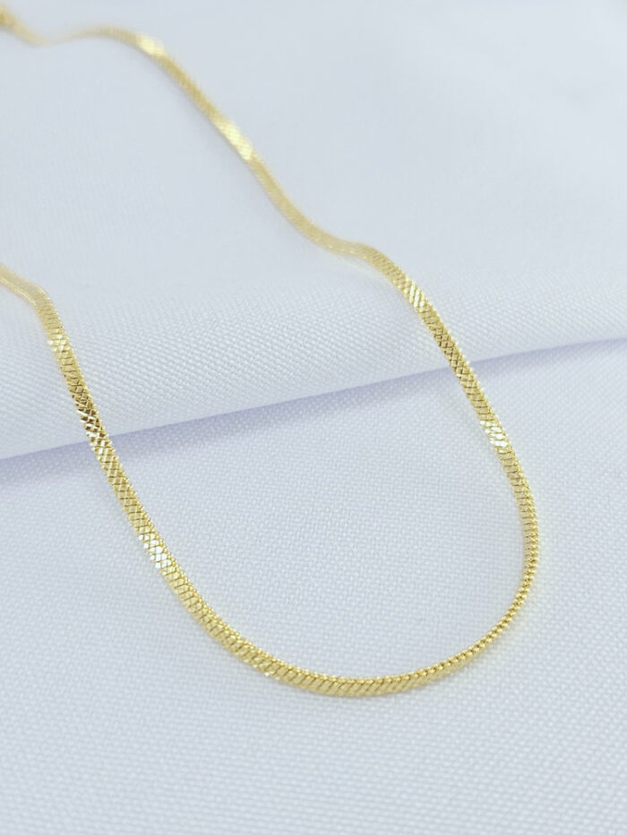 Gargantilha choker malha detalhada