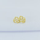 Argola fios corações vazados