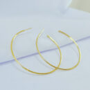 Argola aberta dourada