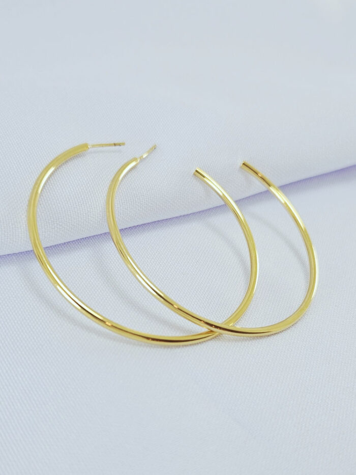 Argola aberta detalhe boleado