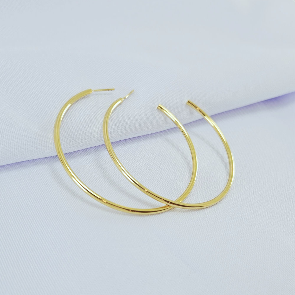 Argola aberta detalhe boleado