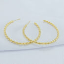 Brinco argola fio torçido