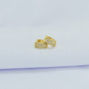 Argolinha frente cravejada