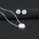 Conjunto hexágono cravejado