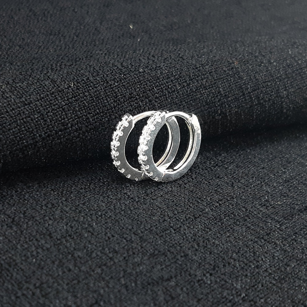 Brinco argola fio cravejado - Imagem 2