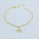 Pulseira pássaro cravejado pêndulo