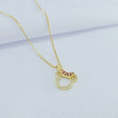 Gargantilha minnie mouse detalhe cravejado rosa