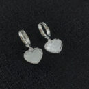 Brinco argola pêndulo coração