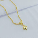 Gargantilha choker com coração liso pêndulo