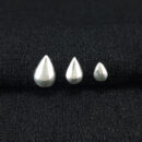 Brinco trio gota lisa boleada