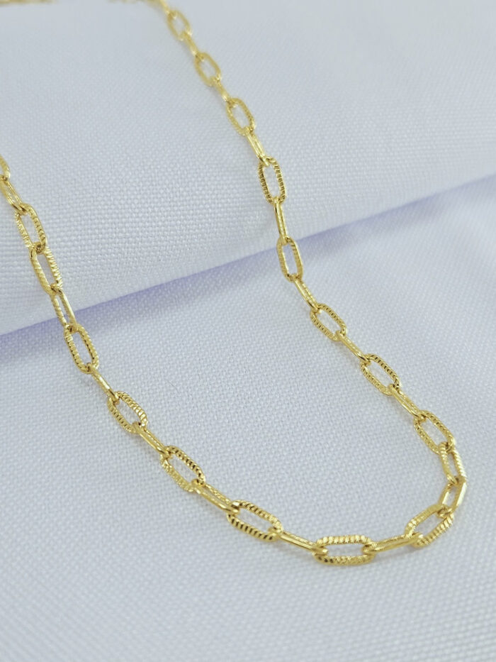 Gargantilha elos cartier detalhado