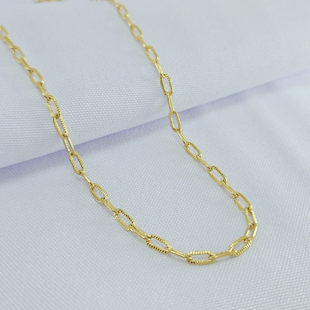 Gargantilha elos cartier detalhado