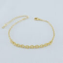 Pulseira elo português detalhado