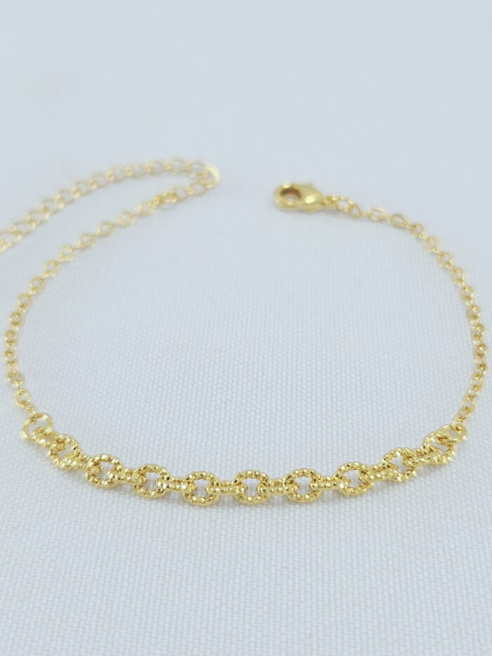 Pulseira elo português detalhado