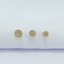 Trio de brincos circulos cravejado