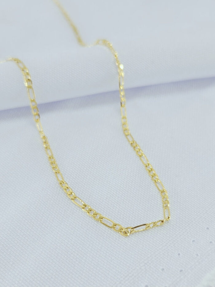 Corrente masculina elo figaro minimalista