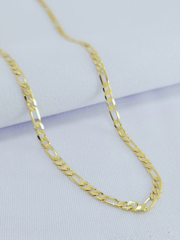 Cordão masculino elo 3x1 fino