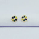 Brinco circulo colorido esmaltado