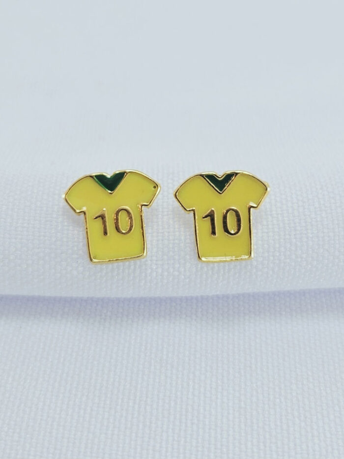 Brinco camisa do Brasil verde e amarelo