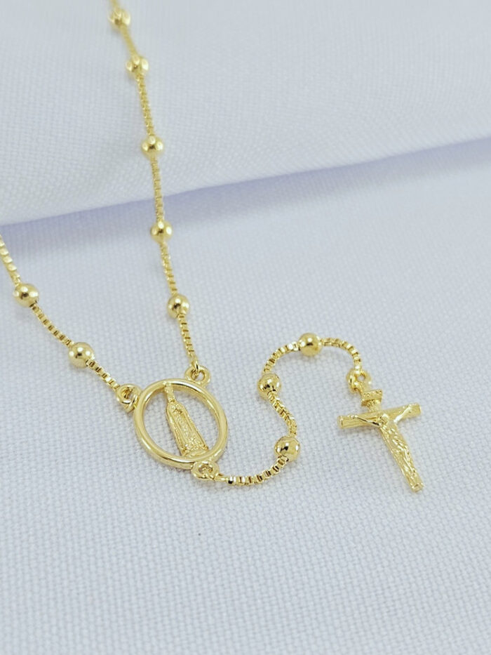 Gargantilha terço N.S. de Fátima