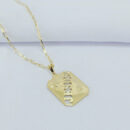 Corrente masculina pingente nome Jesus