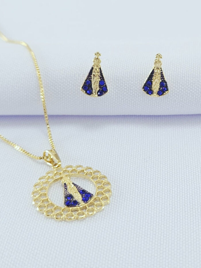 Conjunto N S aparecida azul