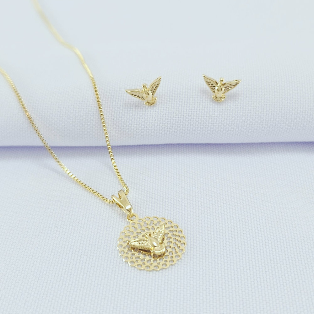 Conjunto divino espírito santo detalhe vazado